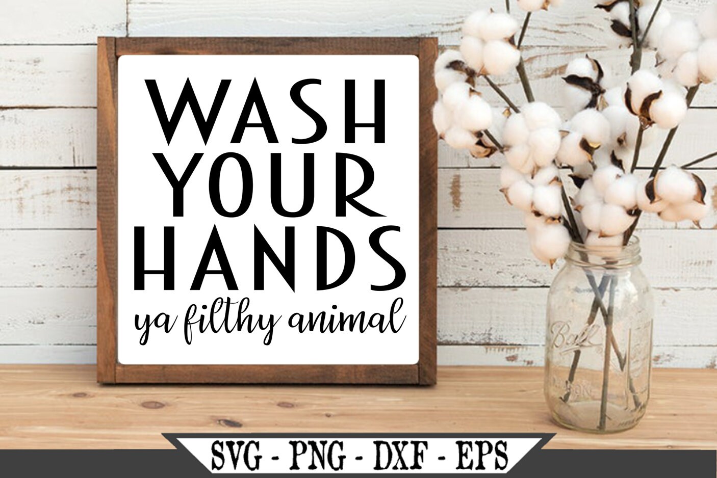 Wash Your Hands Ya Filthy Animal SVG Vinyl Cutter Cut File For | Etsy