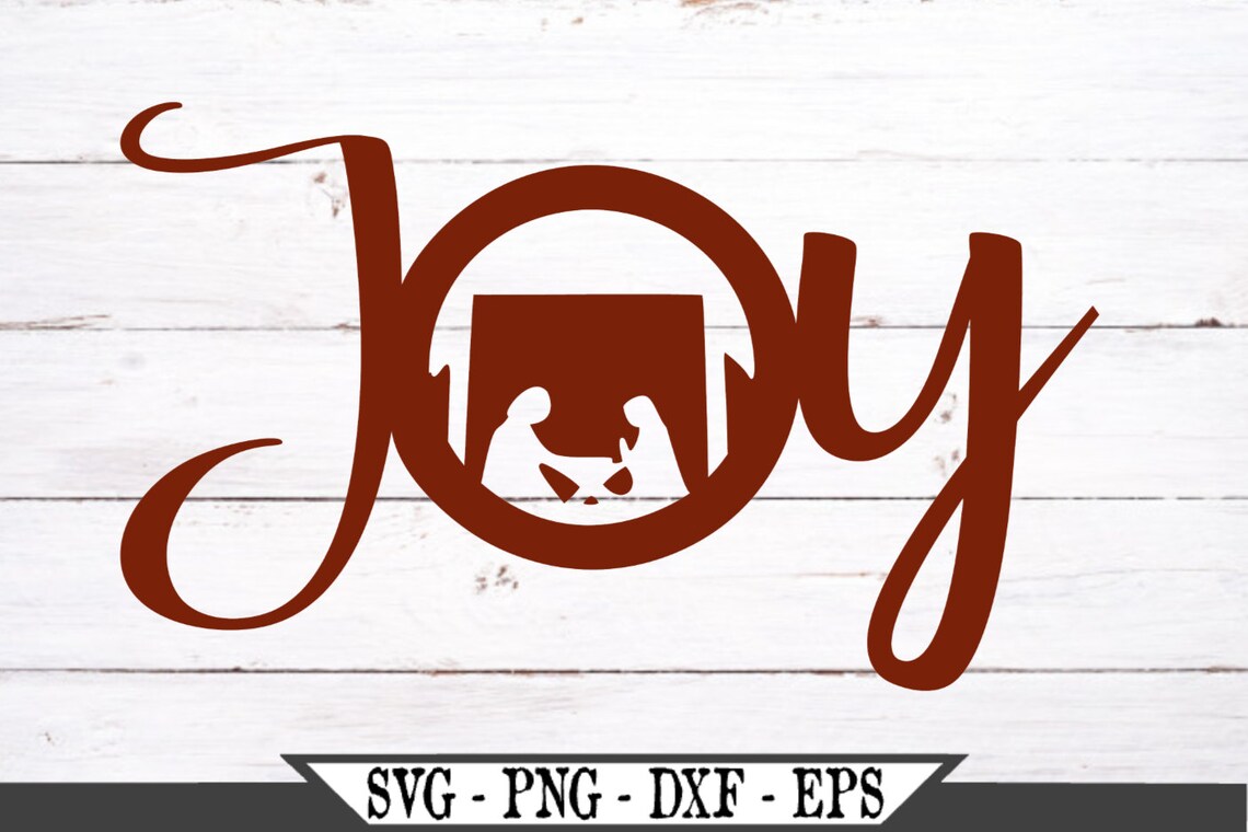 Download Joy SVG With Manger Scene Vector File For Vinyl Cutter ...