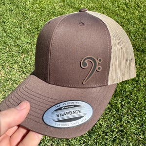 Bass Clef Hat – Music Snapback or Trucker Cap for Musicians, Bassists, and Music Teachers – Treble Clef's Cool Cousin Hat Gift