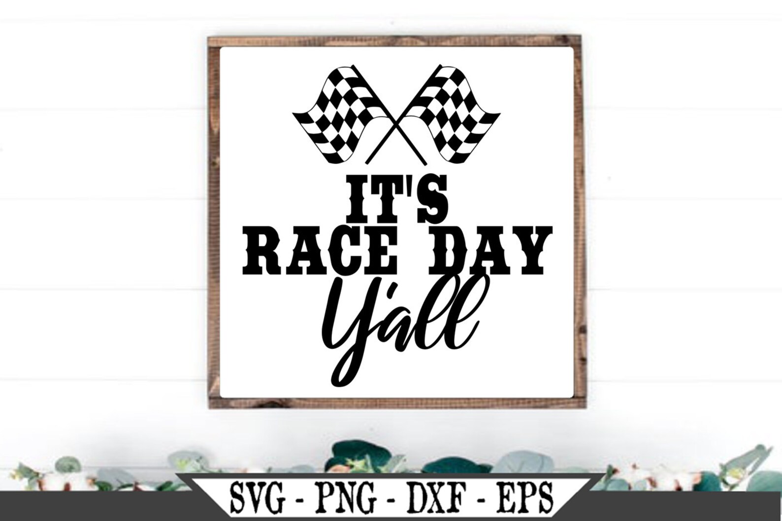 It's Race Day Y'all SVG Checkered Flags png Racing Etsy