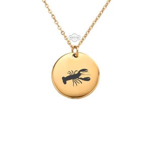 Lobster Necklace – Gold or Silver Nautical Charm – Personalized Gift for Beach Lovers or Foodies – Keychain Available