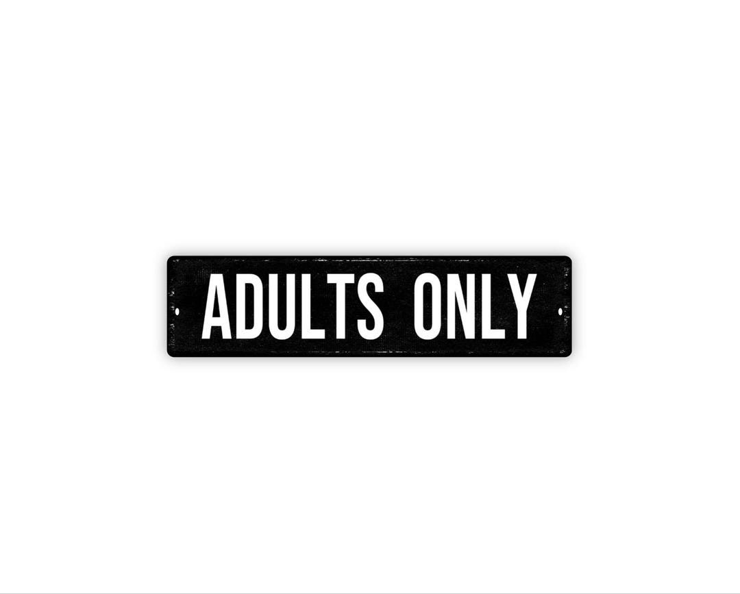 Adults Only Sign, Bar Decor Gift, Private Lounge Plaque, Speakeasy ...