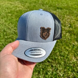 Border Collie Hat – Trucker or Snapback Cap with Dog Design – Gift for Border Collie Owners, Herding Dog Lovers, and Farm Life Fans