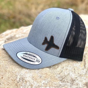 Airplane Hat – Snapback or Trucker Cap for Pilots, Travelers, and Aviation Lovers – Travel-Themed Hat Gift for Him or Her