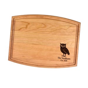 Burrowing Owl Bird Cutting Board | Charcuterie Board | Custom Serving Tray | Personalized Ranch Farmer Gift | Party Tray Gift