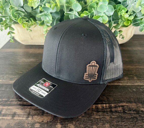 Disc Golf  Hat – Snapback Trucker Cap – Pressed  with Disc Golf Basket Design – Golf Gift