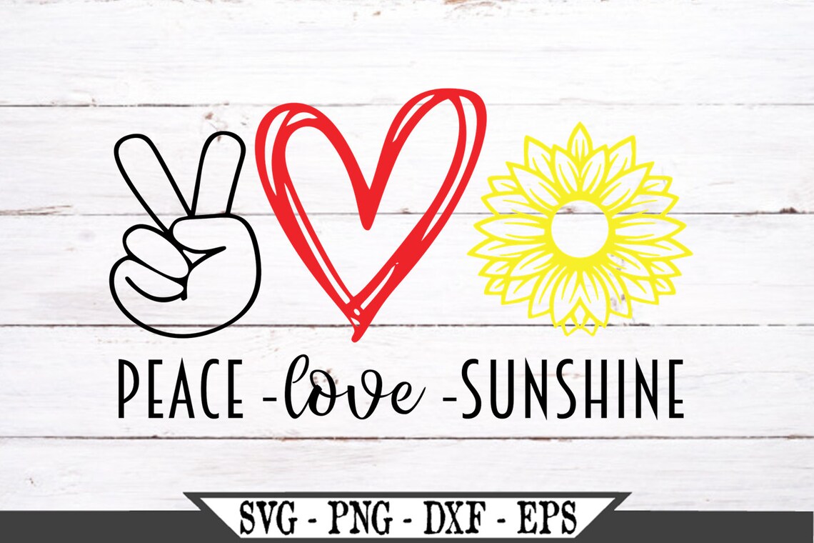 Free Free 99 Peace Love America Sunflower Svg SVG PNG EPS DXF File