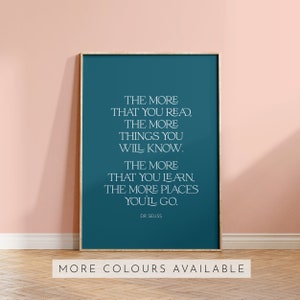 Dr. Seuss Quote Print - Kids Nursery Wall Art