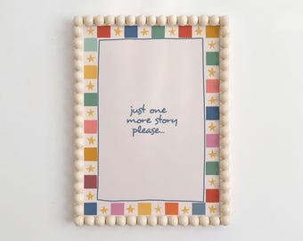Just One More Story Print - Kids Bedroom Wall Art