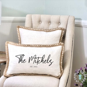 Wedding Gift, Engagement Gift, Anniversary Present, Custom Decorative Pillow Cover, Pillow Case, Personalized Wedding Gift, Newlywed Gift