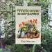Personalized Spring Garden Flag, Welcome to Our Garden, Last Name Flag ...