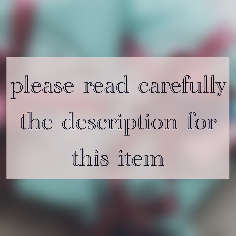 please read description Express delivery 1
