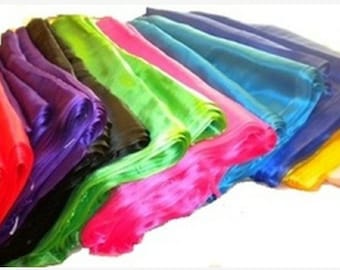 Silk 100% Silk  Belly Dance Scarves Veils Scarfs Shawls Wraps FREE CASE