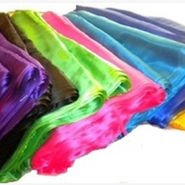 Silk 100% Silk  Belly Dance Scarves Veils Scarfs Shawls Wraps FREE CASE