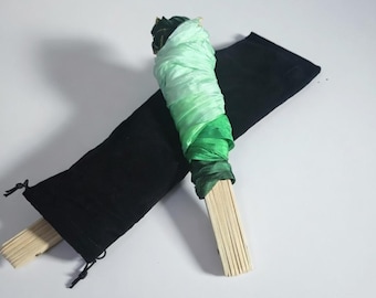 Velvet Case Drawstring Bag for Silk Belly Dance Fan Veils – Protective Storage Case