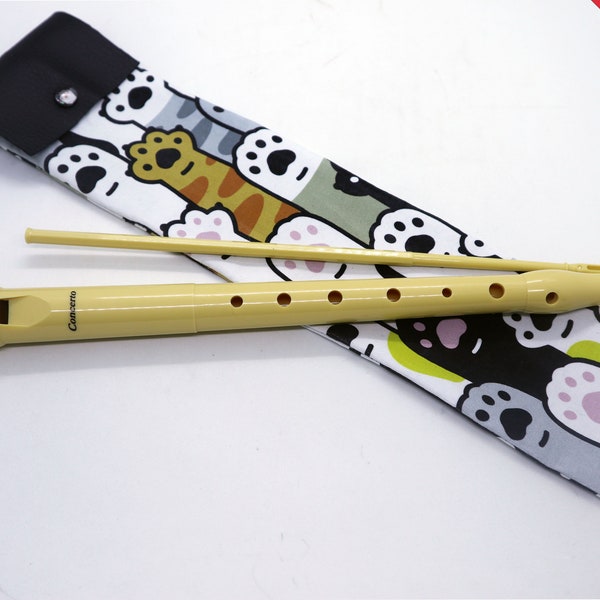 Flute cover kids, flute bag for children, gift unisex accesories instruments for school, music gift ideas