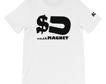 Cash Magnet, Unisex T-Shirt, Schwarzes Logo, Kurzärmeliges T-Shirt, Gesetz der Anziehung