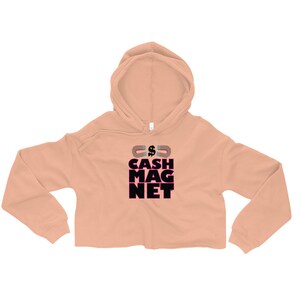 Cash Magnet, Crop Hoodie, Woman&#39;s Pullover, Long Sleeve