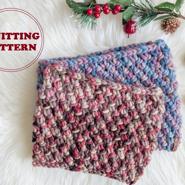 PATTERN - The Liana Cowl - DIGITAL DOWNLOAD, 3 Sizes, Toddler to Adult, Knitted Cowl Pattern