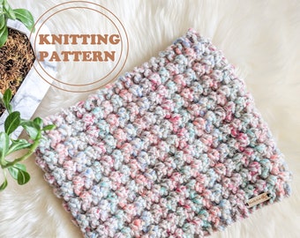 PATTERN - The Vernal Cowl - DIGITAL DOWNLOAD, Knitted Cowl Pattern