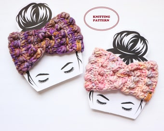 MUSTER - Das Abalone-Stirnband - DIGITALER DOWNLOAD, gestricktes Stirnbandmuster, Größen für Erwachsene und Kinder