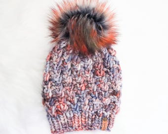 VERSANDFERTIG | Luxus Strickmütze | 100% Merinowolle | Erwachsenengröße Strickmütze | Urlaub Geschenk | Weihnachtsgeschenk |  Handgefertigtes Geschenk | Herbstfarben