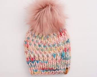 VERSANDFERTIG | Luxus Strick | Chunky Beanie | 100% Peruanische Wolle | Erwachsenengröße | Handgefertigtes Geschenk | Weihnachtsgeschenk | Urlaub Geschenk | Wollkorn