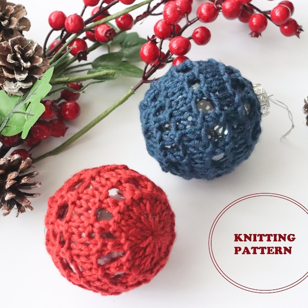 PATTERN - The Icyln Ornament - DIGITAL DOWNLOAD, Knitted Ornament Pattern