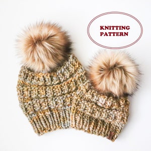 PATTERN - The Roadrailer Beanie - DIGITAL DOWNLOAD, Knitted Beanie Pattern