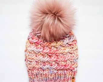 VERSANDFERTIG | Luxus Strick Beanie | 100% Merinowolle | Erwachsene Größe Strickmütze | Weihnachtsgeschenk | Weihnachtsgeschenk | Handgemachtes Geschenk | Rosalinda