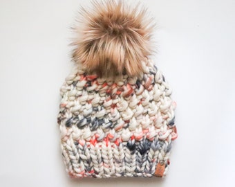 VERSANDFERTIG | Luxus Strickmütze | Chunky Beanie | 100% Peruanische Wolle | Erwachsenengröße Strickmütze | Handgefertigtes Geschenk | Weihnachtsgeschenk | Colorado