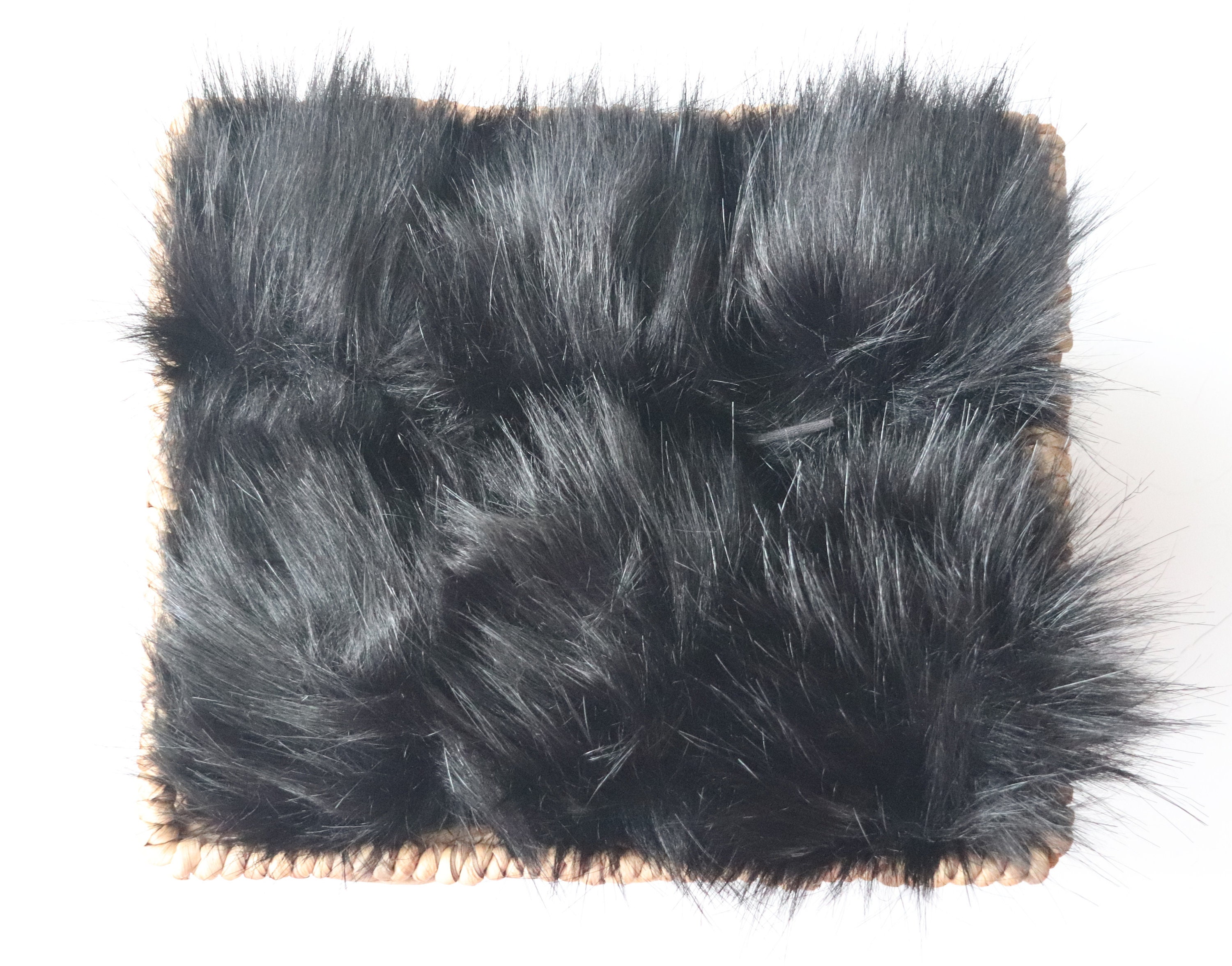 Raven Made to Order Faux Fur Pompom Luxury Black Pompom 
