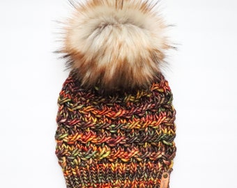 VERSANDFERTIG | Luxus Strickmütze | 100% Merinowolle | Erwachsenengröße Strickmütze | Urlaub Geschenk | Weihnachtsgeschenk | Handgefertigtes Geschenk | Zinnien
