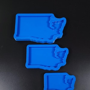 Washington State Silicone Mold Shiny Mould for Resin Concrete Gypsum Jesmonite Crafting Coaster Homeware or Wall Decor