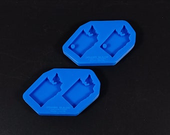 Washington State Keychain Mini-Form glänzende Form für Harz-Beton-Gips-Jesmonit-Basteluntersetzer-Haushaltswaren oder Wand-Dekor
