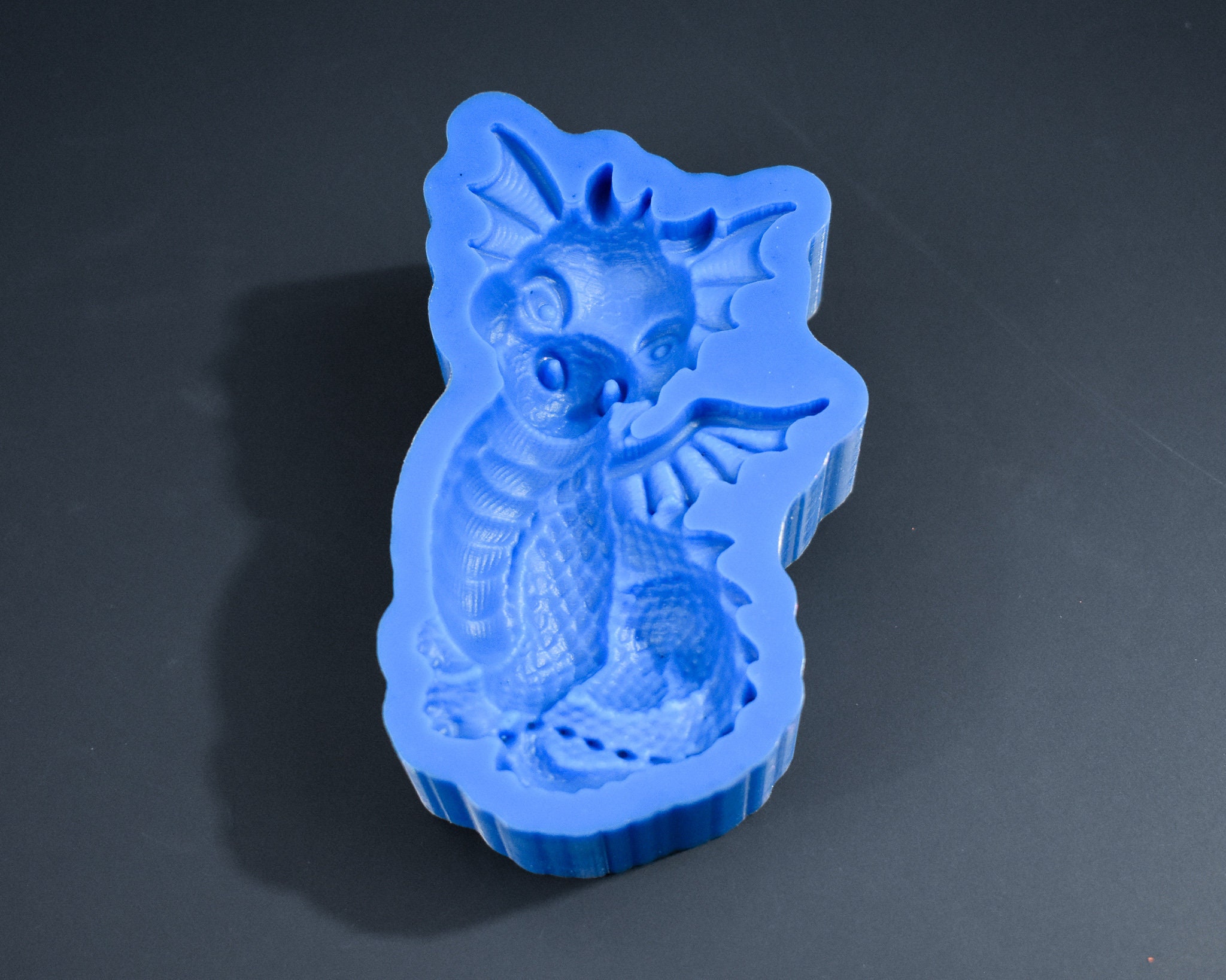 Baby Dragon 3D Silicone Mold Shiny Mould for Resin and Concrete