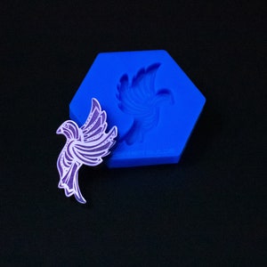 Mini Dove Silicone Mold Shiny Mould for Resin and Concrete Crafting Decor
