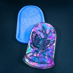 Moth Jar Silicone Mold Shiny Mould for Resin and Concrete Crafting Decor