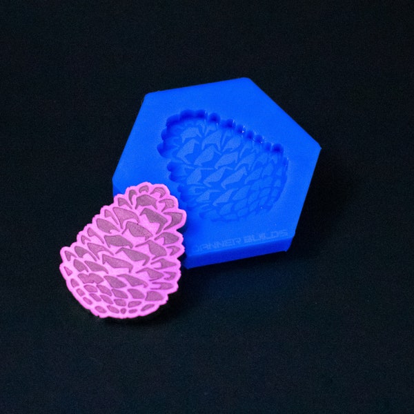 Mini Pinecone Silicone Mold Shiny Mould for Resin and Concrete Crafting Decor