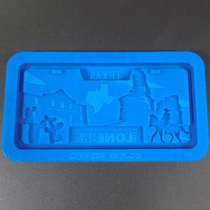Texas State License Plate Mold Silicone Mold Shiny Mould for Resin Concrete Gypsum Jesmonite Crafting Coaster Homeware or Wall Decor