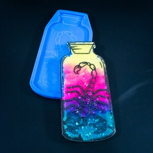 Scorpion Jar Silicone Mold Shiny Mould for Resin and Concrete Crafting Decor