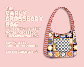 Carly Crossbody Bag PDF Sewing Pattern Instant PDF Digital Download