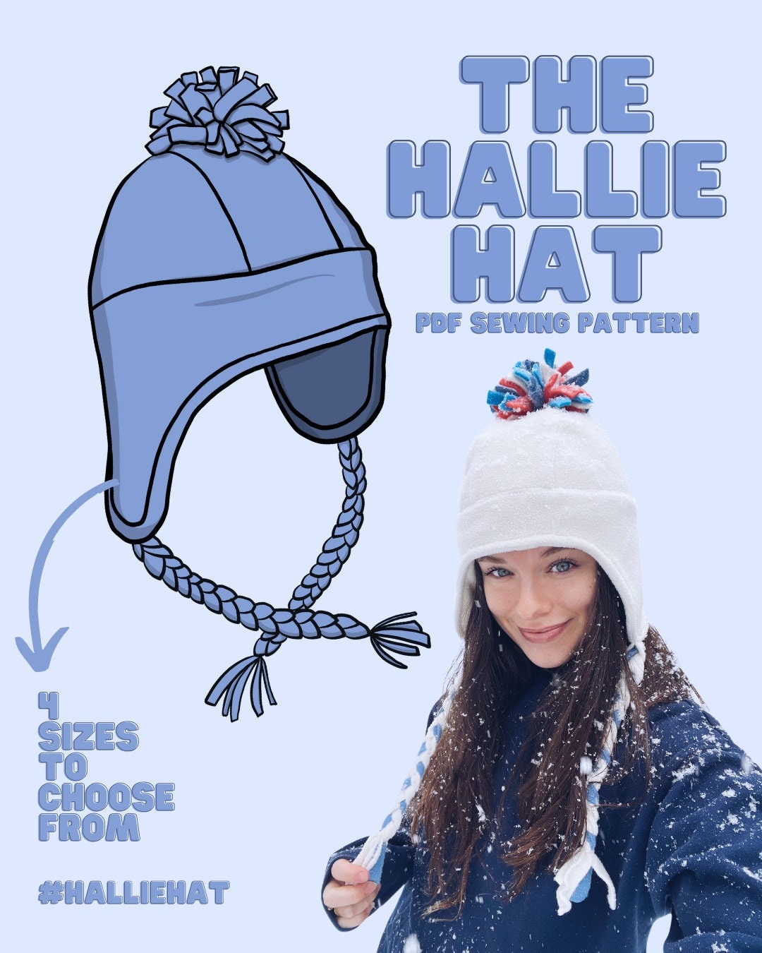 Diy Fleece Beanie Hat Pattern With Ear Flaps How To Make Fleece
