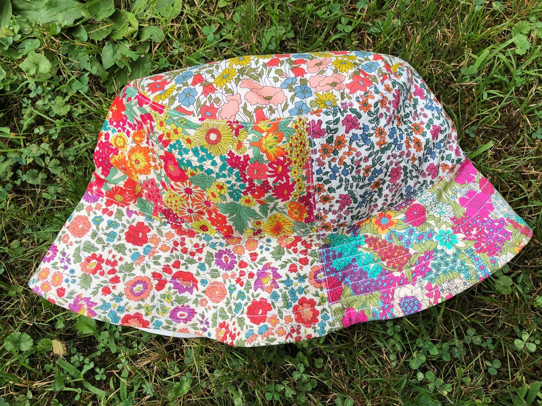 Adult Floral Patchwork Bucket Hat Handmade Birthday Gift Etsy