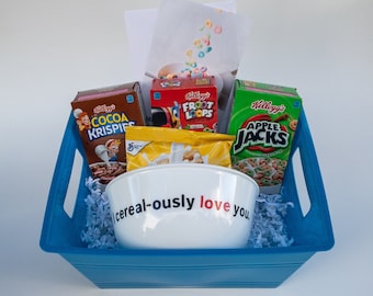 Blue Gift Box for Cereal Lovers for Any Occasion