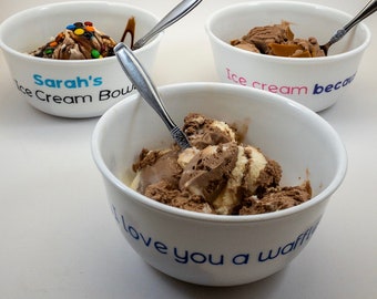 Personalized Ice cream Bowl