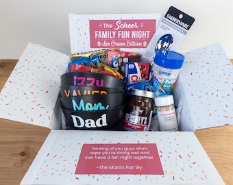 Personalized Family Ice Cream Night Gift Box