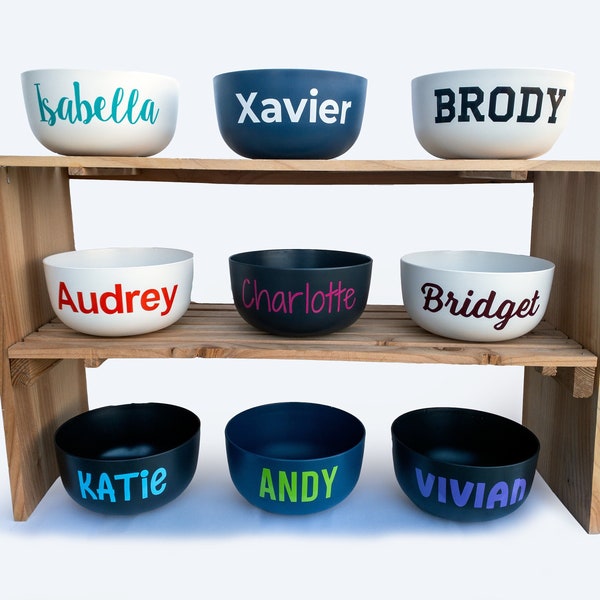 Plastic Bowl with Personalized Name