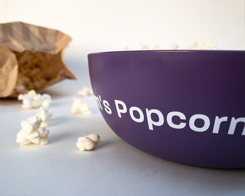 Personalized Plastic Snack Bowl Etsy