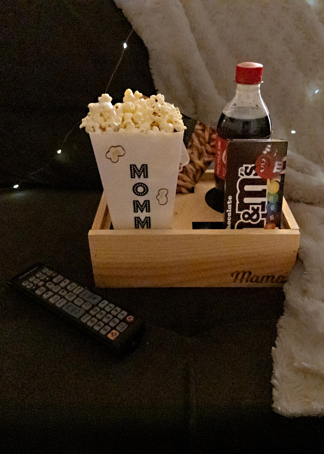 Personalized Movie Night Gift for One – Wooden Snack Tray - Etsy